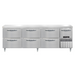 Continental DRA93NSS-D 93" Worktop Refrigerator w/ (4) Sections, 115v-cityfoodequipment.com