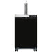 Continental KC24N 24" Kegerator Beer Dispenser W/ (1) Keg Capacity - (1) Column, Black, 115v-cityfoodequipment.com