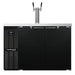 Continental KC50N 50" Kegerator Beer Dispenser W/ (2) Keg Capacity - (1) Column, Black, 115v-cityfoodequipment.com