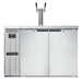 Continental KC50NSS 50" Kegerator Beer Dispenser W/ (2) Keg Capacity - (1) Column, Stainless, 115v-cityfoodequipment.com