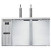Continental KC59NSS 59" Kegerator Beer Dispenser W/ (2) Keg Capacity - (2) Column, Stainless, 115v-cityfoodequipment.com