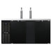 Continental KC69N 69" Kegerator Beer Dispenser W/ (3) Keg Capacity - (2) Columns, Black, 115v-cityfoodequipment.com