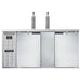 Continental KC69NSS 69" Kegerator Beer Dispenser W/ (3) Keg Capacity - (2) Column, Stainless, 115v-cityfoodequipment.com