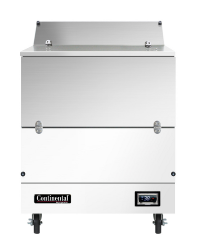 Continental MC3ND Milk Cooler W/ Dual Top & Side Access - (512) Half Pint Carton Capacity, 115v-cityfoodequipment.com