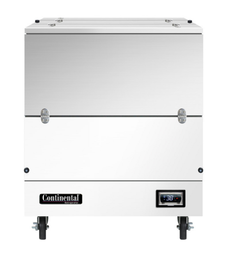 Continental MC3NDCW Milk Cooler W/ Dual Top & Side Access - (512) Half Pint Carton Capacity, 115v-cityfoodequipment.com