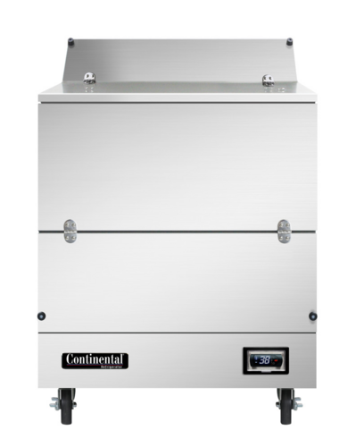 Continental MC3NSSS Milk Cooler W/ Top & Side Access - (512) Half Pint Carton Capacity, 115v-cityfoodequipment.com