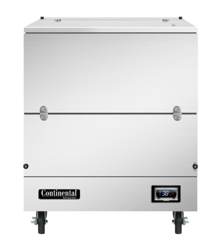 Continental MC3NSSSCW Milk Cooler W/ Top & Side Access - (512) Half Pint Carton Capacity, 115v-cityfoodequipment.com
