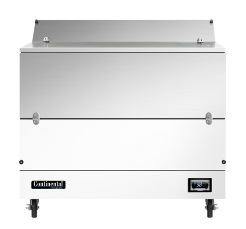Continental MC4ND Milk Cooler W/ Dual Top & Side Access - (768) Half Pint Carton Capacity, 115v-cityfoodequipment.com