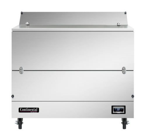 Continental MC4NSSS Milk Cooler W/ Top & Side Access - (768) Half Pint Carton Capacity, 115v-cityfoodequipment.com