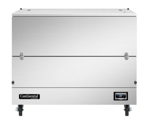 Continental MC4NSSSCW Milk Cooler W/ Top & Side Access - (768) Half Pint Carton Capacity, 115v-cityfoodequipment.com