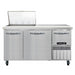 Continental RA60N12M 60" Sandwich/Salad Prep Table w/ Refrigerated Base, 115v-cityfoodequipment.com