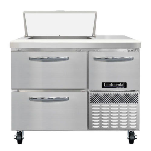 Continental RA43SN6-D 43" Sandwich/Salad Prep Table w/ Refrigerated Base, 115v-cityfoodequipment.com