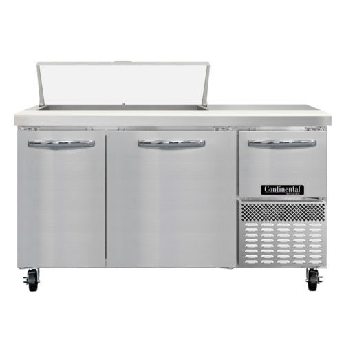 Continental RA60SN10 60" Sandwich/Salad Prep Table w/ Refrigerated Base, 115v-cityfoodequipment.com