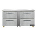 Continental DF60N-U-D 60" W Undercounter Freezer w/ (2) Sections & (4) Drawers, 115v-cityfoodequipment.com