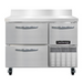 Continental FA43SNBS-D 43"W Worktop Freezer w/ (2) Sections, (1) Door, (2) Drawers, 115v-cityfoodequipment.com