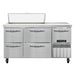 Continental RA60N10-D 60" Sandwich/Salad Prep Table w/ Refrigerated Base, 115v-cityfoodequipment.com