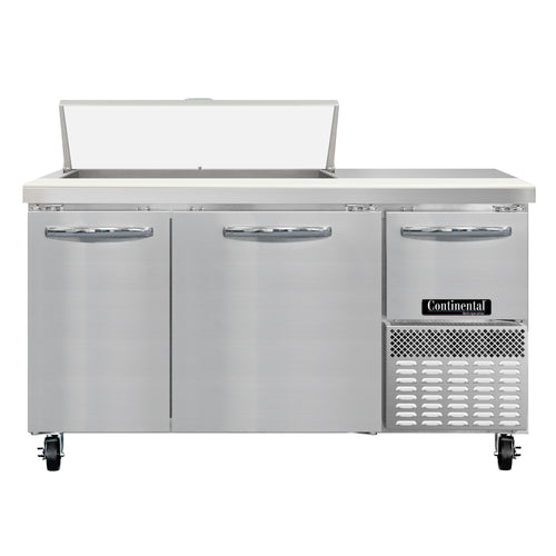 Continental RA60N10 60" Sandwich/Salad Prep Table w/ Refrigerated Base, 115v-cityfoodequipment.com