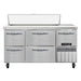 Continental RA60N12-D 60" Sandwich/Salad Prep Table w/ Refrigerated Base, 115v-cityfoodequipment.com