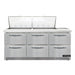 Continental D72N24M-FB-D 72" Designer Line Sandwich/Salad Prep Table w/ Refrigerated Base, 115v-cityfoodequipment.com