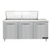 Continental D72N24M 72" Designer Line Sandwich/Salad Prep Table w/ Refrigerated Base, 115v-cityfoodequipment.com