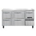 Continental FA60N-D 60" W Worktop Freezer w/ (3) Sections, (1) Door, (4) Drawers, 115v-cityfoodequipment.com