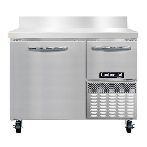 Continental FA43SNBS 43"W Worktop Freezer w/ (2) Sections & (2) Doors, 115v-cityfoodequipment.com