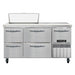 Continental RA60N8-D 60" Sandwich/Salad Prep Table w/ Refrigerated Base, 115v-cityfoodequipment.com