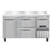 Continental FA60SNBS-D 60"W Worktop Freezer w/ (3) Sections, (1) Door, (4) Drawers, 115v-cityfoodequipment.com