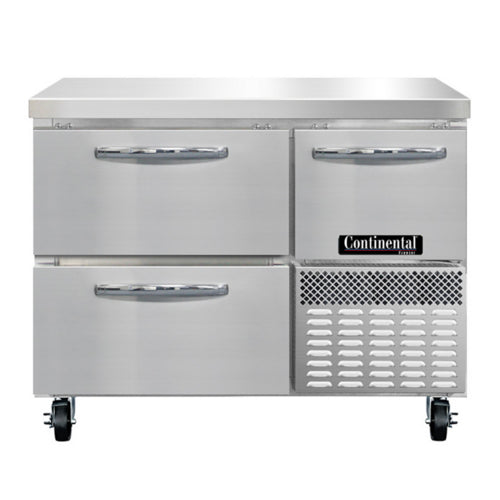 Continental FA43SN-D 43"W Worktop Freezer w/ (2) Sections, (1) Door, (2) Drawers, 115v-cityfoodequipment.com