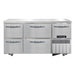 Continental FA60SN-U-D 60"W Undercounter Freezer w/ (3) Sections, (1) Door, (4) Drawers, 115v-cityfoodequipment.com