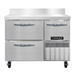 Continental RA43SNBS-D 43"W Worktop Refrigerator w/ (2) Sections, (1) Door, (2) Drawers, 115v-cityfoodequipment.com