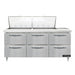 Continental D72N24M-D 72" Designer Line Sandwich/Salad Prep Table w/ Refrigerated Base, 115v-cityfoodequipment.com