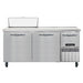 Continental RA68N8 68" Pizza Prep Table w/ Refrigerated Base, 115v-cityfoodequipment.com