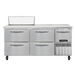 Continental RA68N8-D 68" Sandwich/salad Prep Table W/ Refrigerated Base, 115v-cityfoodequipment.com