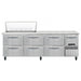 Continental RA93N18M-D 93" Sandwich/Salad Prep Table w/ Refrigerated Base, 115v-cityfoodequipment.com