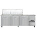 Continental RA93N27M 93" Pizza Prep Table w/ Refrigerated Base, 115v-cityfoodequipment.com