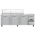 Continental RA93N30M 93" Pizza Prep Table w/ Refrigerated Base, 115v-cityfoodequipment.com