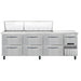 Continental RA93N30M-D 93" Sandwich/Salad Prep Table w/ Refrigerated Base, 115v-cityfoodequipment.com