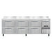 Continental RA93NBS-D 93" Worktop Refrigerator w/ (4) Sections, 115v-cityfoodequipment.com