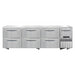 Continental RA93N-U-D 93" W Undercounter Refrigerator w/ (4) Sections, (1) Door, (6) Drawers, 115v-cityfoodequipment.com