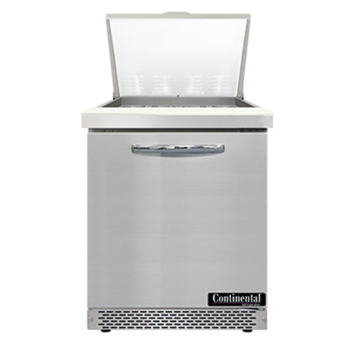 Continental SW27N12M-FB 27" Sandwich/Salad Prep Table w/ Refrigerated Base, 115v-cityfoodequipment.com