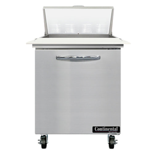 Continental SW27N8C 27" Sandwich/Salad Prep Table w/ Refrigerated Base, 115v-cityfoodequipment.com