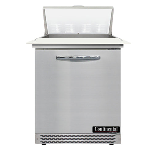 Continental SW27N8C-FB 27" Sandwich/Salad Prep Table w/ Refrigerated Base, 115v-cityfoodequipment.com