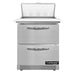 Continental SW27N8C-FB-D 27" Sandwich/Salad Prep Table w/ Refrigerated Base, 115v-cityfoodequipment.com