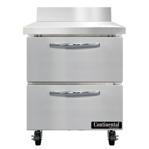 Continental SW27NBS-D 27" Worktop Refrigerator w/ (1) Section, 115v-cityfoodequipment.com