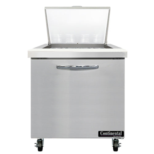 Continental SW32N12M 32" Sandwich/Salad Prep Table w/ Refrigerated Base, 115v-cityfoodequipment.com