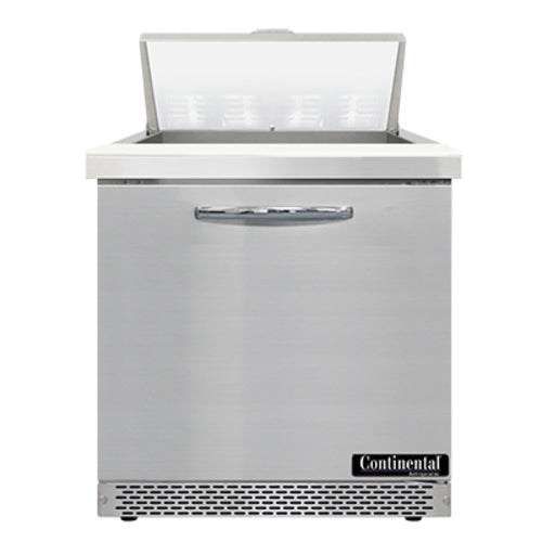 Continental SW32N8-FB 32" Sandwich/Salad Prep Table w/ Refrigerated Base, 115v-cityfoodequipment.com