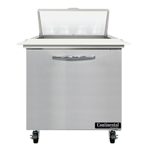 Continental SW32N8C 32" Sandwich/Salad Prep Table w/ Refrigerated Base, 115v-cityfoodequipment.com