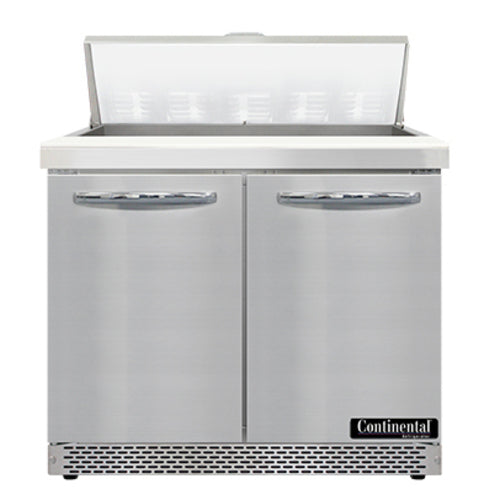 Continental SW36N10-FB 36" Sandwich/Salad Prep Table w/ Refrigerated Base, 115v-cityfoodequipment.com