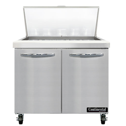 Continental SW36N15M 36" Sandwich/Salad Prep Table w/ Refrigerated Base, 115v-cityfoodequipment.com